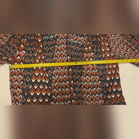 Antrhopologie BI-NK London Sequin Embellised Blouse Metallic Red/Black Size M. - Picture 11 of 15